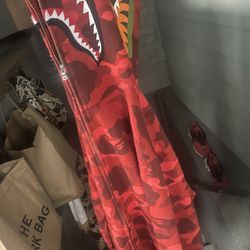 Authentic Red Bape Hoodie 
