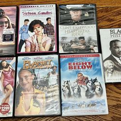 Lot of 7 DVDs, some new in packaging 