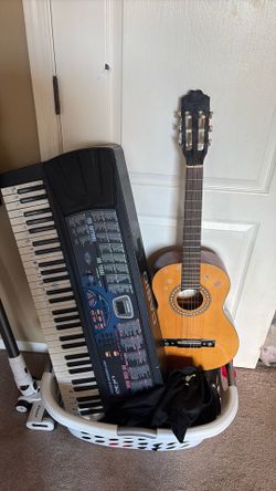 Keyboard and Guitar