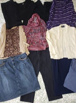 Women's Size XL Clothing Collection! Variety Of Skirts, Tops, Sweaters & Pants, Price For All!