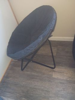 2 Foldable Saucer Chair black