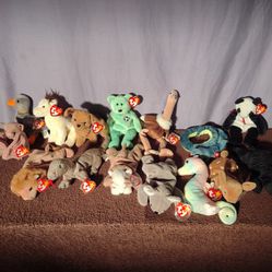 15 TY Beanie Babies Including Fortune With Hang Tag Error