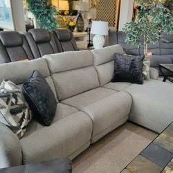 Power Reclining Sectional Fabric