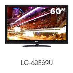 Sharp 60” LCD TV with speakers bundled