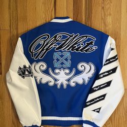Off White Varsity Jacket (S,XL)