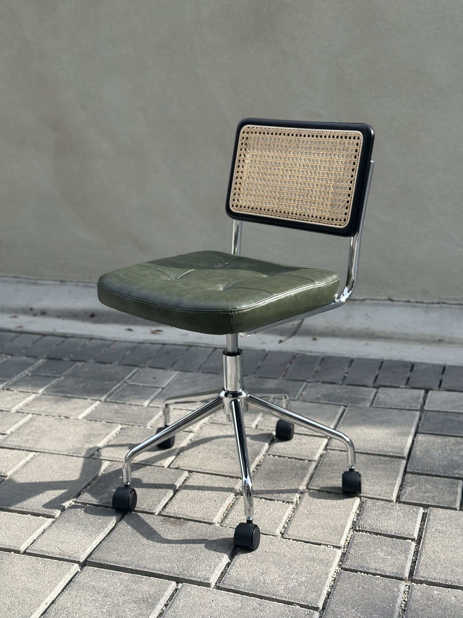 Mid Century Home Office Chair, Armless