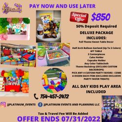 PARTY DECORATION SALE 