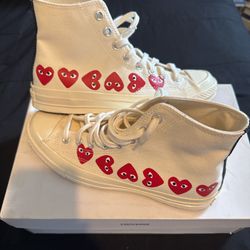 Comme Des Garcons Play X Chuck Multi  Heart ‘Size 8’