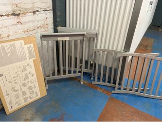 Gray 4 IN 1 DOM MINI CRIB.
