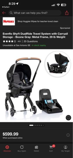 Evenflo Shyft DualRide Travel System