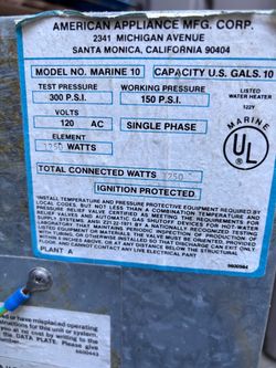 Marine Water Heater