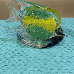 Artisan crafted blown glass, votive candle holder