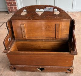 Vintage wood Heart Bench