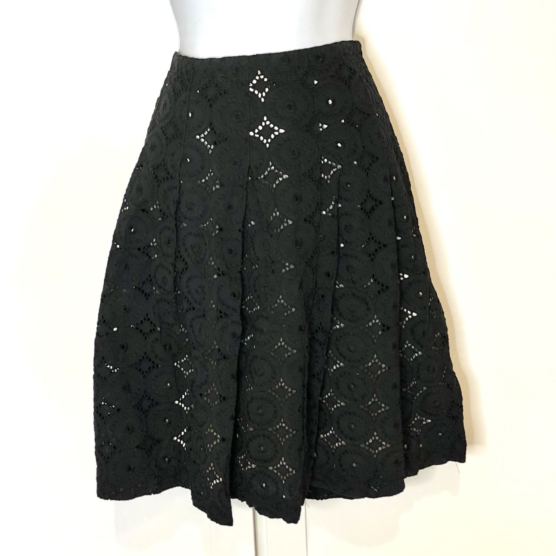 Banana Republic Black Lace Overlay Skirt