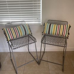 Metal Crate And Barrel Chairs 