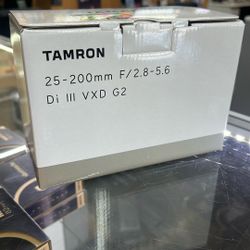 Tamron 25-200mm f/2.8-5.6 Di III VXD G2 Lens (Sony E)