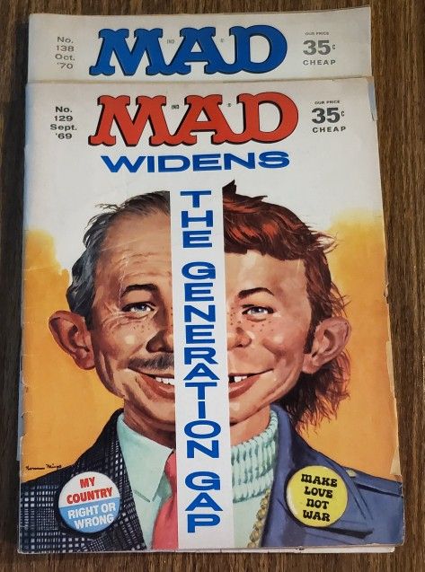Vintange Comics MAD Magazine 1969 &1970