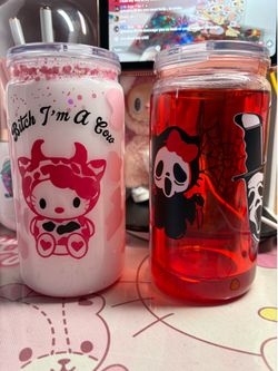 2 Snowglobe Cups 10$