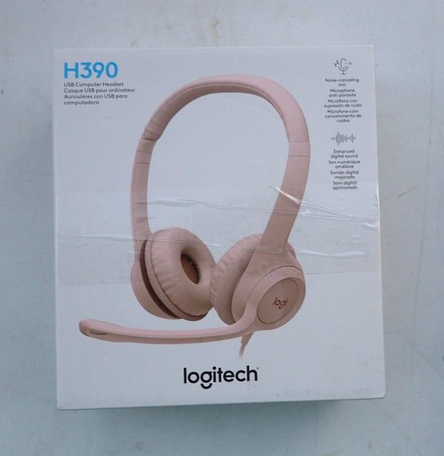 Logitech H390 USB Computer Headset Pink