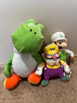 Set of Nintendo character plushies