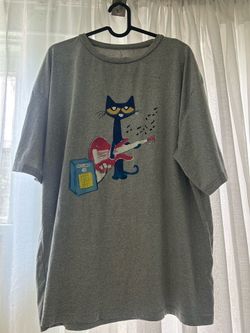 Gray Pete The Cat Tee