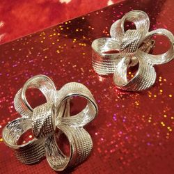 $10.00 - Clip Earrings, Avant-Garde Brand!  New In Red Gift Box!