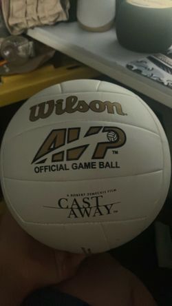 willson volleyball form movie cast away