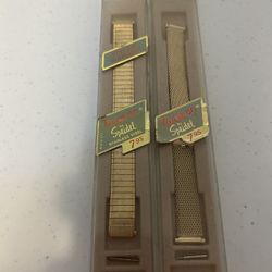 MADE USA -VINTAGE SPEIDEL Twist-O-Flex  & TWIST -ON Stainless Steel MENS BANDS