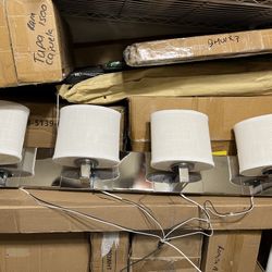 Lámpara De Baño Niquel Cepillado 