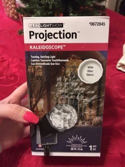 Gemmy White Christmas Projection Light NEW