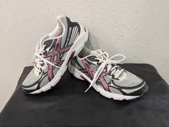 Asics Gel Galaxy 5 Running Womens  Shoes Size 9.5 Mesh  White/ Black/Purple
