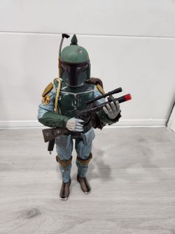 Star Wars Boba Fett Action Figure 13.5" Disney Store Talking Interactive
