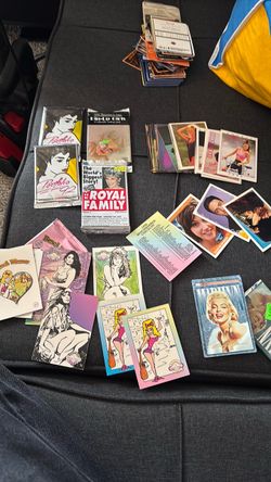 1992 cards, portfolio, and Marilyn  & a bunch of other little cards