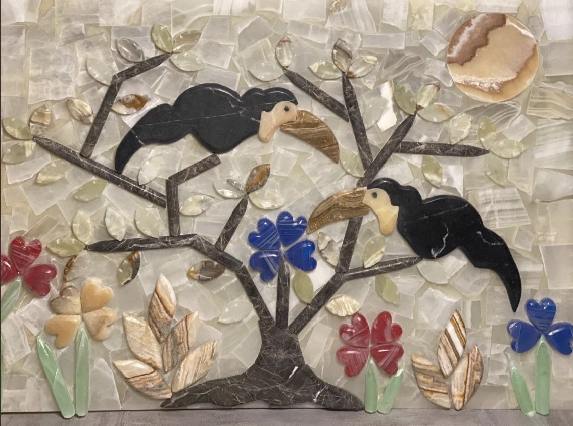 Onyx Lamp Tropical Toucan