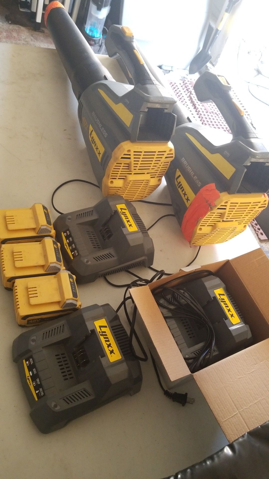 Lynx 40v 40 volt blower, battery and charger bundle for Sale in Lemon
