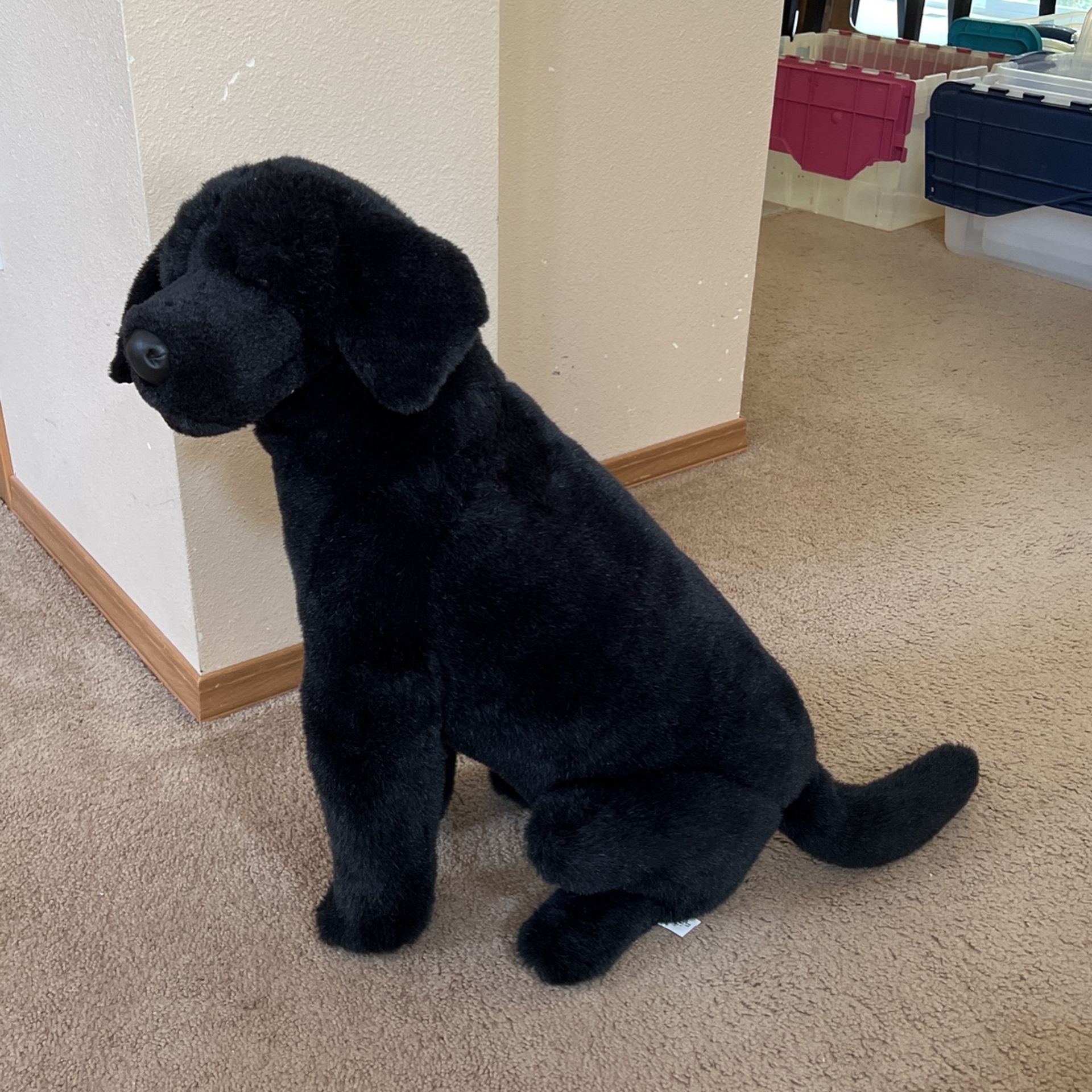 Toy Plush Black Dog PRIMA Classic Collection