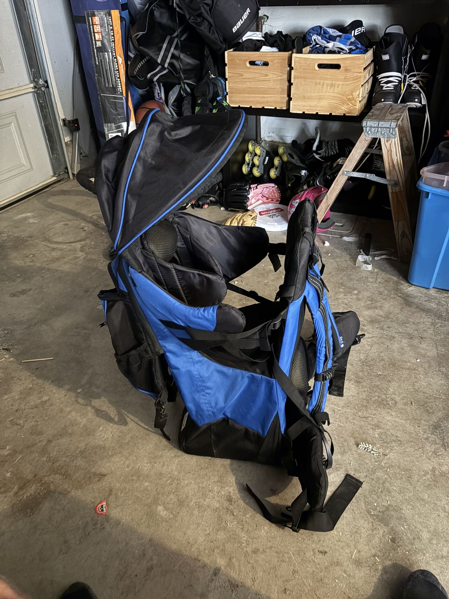 backpack for toddler hiking Canyonero Baby Child Carrier, True Blue The Cross Country Child Carrier from ClevrPlus is made of strong but lightweight metal frame and 600d oxford cloth Best Hiking Baby Carriers of