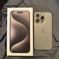 iPhone 15 Pro, 256 GB, Natural Titanium