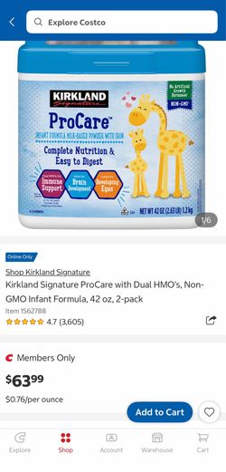 Procare formula Kirkland