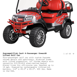 Supreme golf car 2025 winter collection