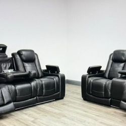 Sofa and Loveseat Power Recliners, Power Headrest