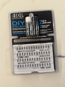 Ardell Professional DIY Eyelash Extensions Duralash Combo Pack Black 2 Week Wear