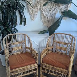 Vintage Rattan Cane Chairs