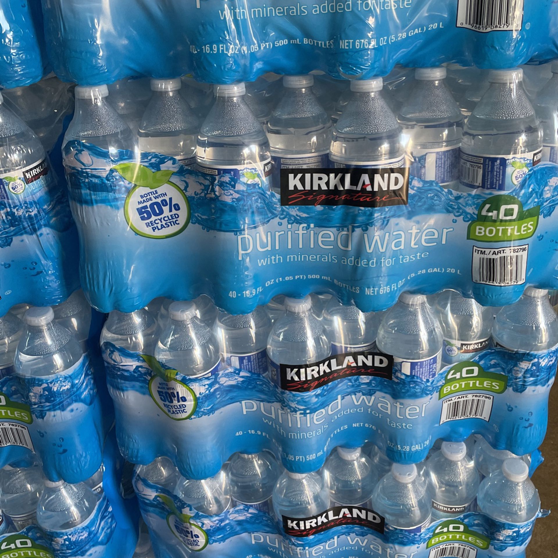 Kirkland Signature Purified Drinking Water, 16.9 Ounce, 40 Count (2 pack)