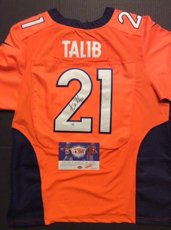 SALE! Aqib Talib AUTOGRAPHED Broncos Jersey w/COA! SALE