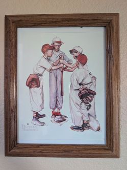 Normal Rockwell postcard print