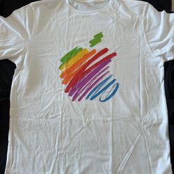 Apple 50th Anniversary Exclusive Large T-Shirt  +Pin
