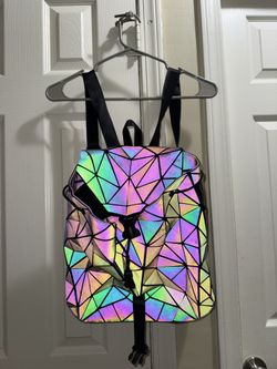 Luminous Geometric Reflective Backpack