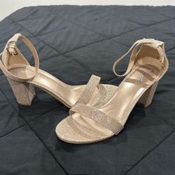 Gold Heel Dress Shoe