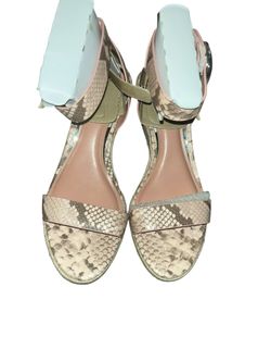 Vince Camuto snake skin pale, pink sandals, wedges  NEW 8.5M